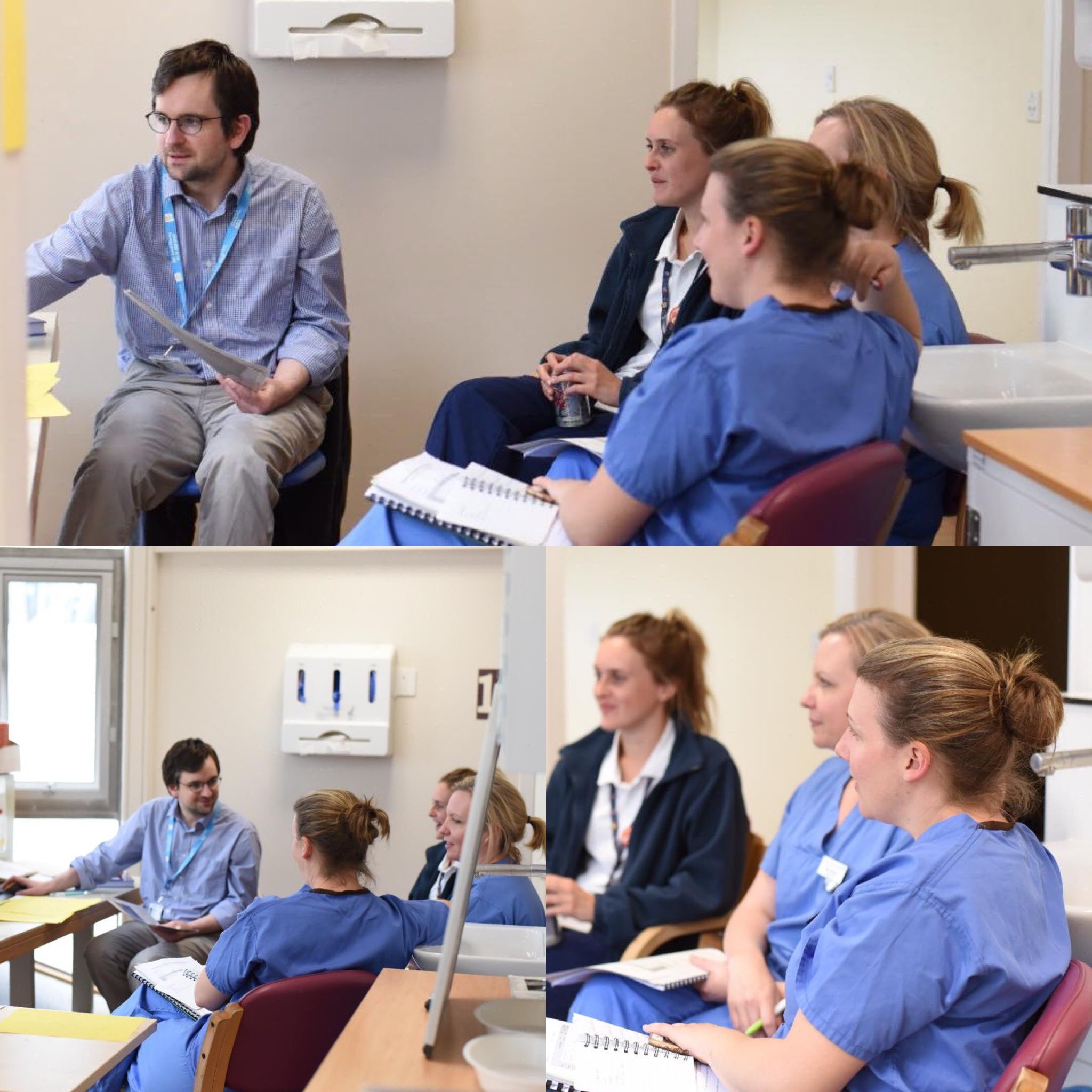ICU Physios Learning Lung Ultrasound
